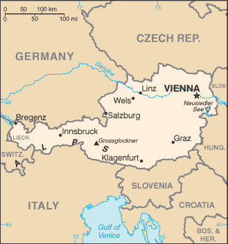 ausztria bécs térkép Ausztria térkép ausztria bécs térkép