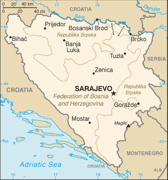 bosznia hercegovina térkép Bosznia Hercegovina térkép bosznia hercegovina térkép